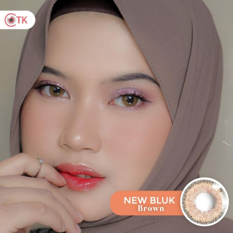 Softlens NEWBLUK 15 mm BROWN MINUS -0.50 S.D -6.00  Softlen Soflen Warna NEW BLUK