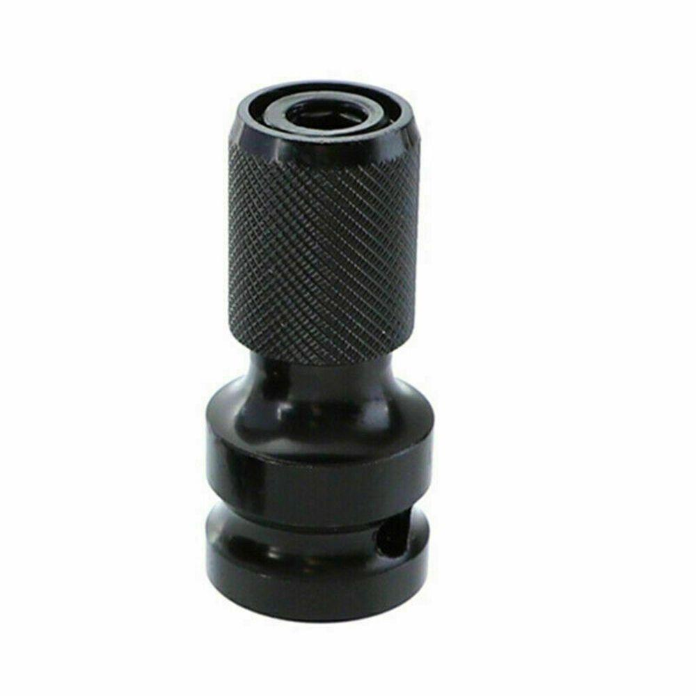 Solighter1/2inch Drive To1/4inch Portable Aksesoris Alat Hex Drill Chuck Converter