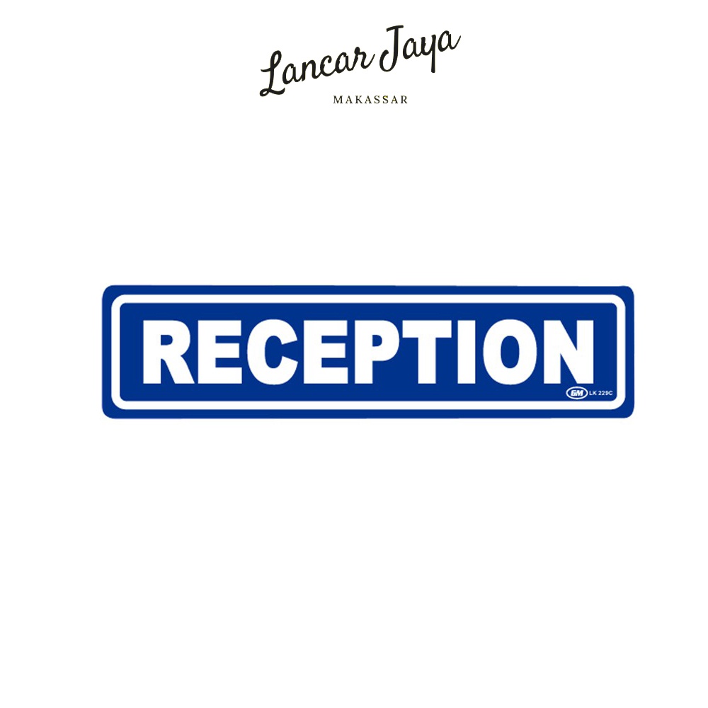 

Papan Tanda Sign Board Label Acrylic Reception Kecil LK 229 C