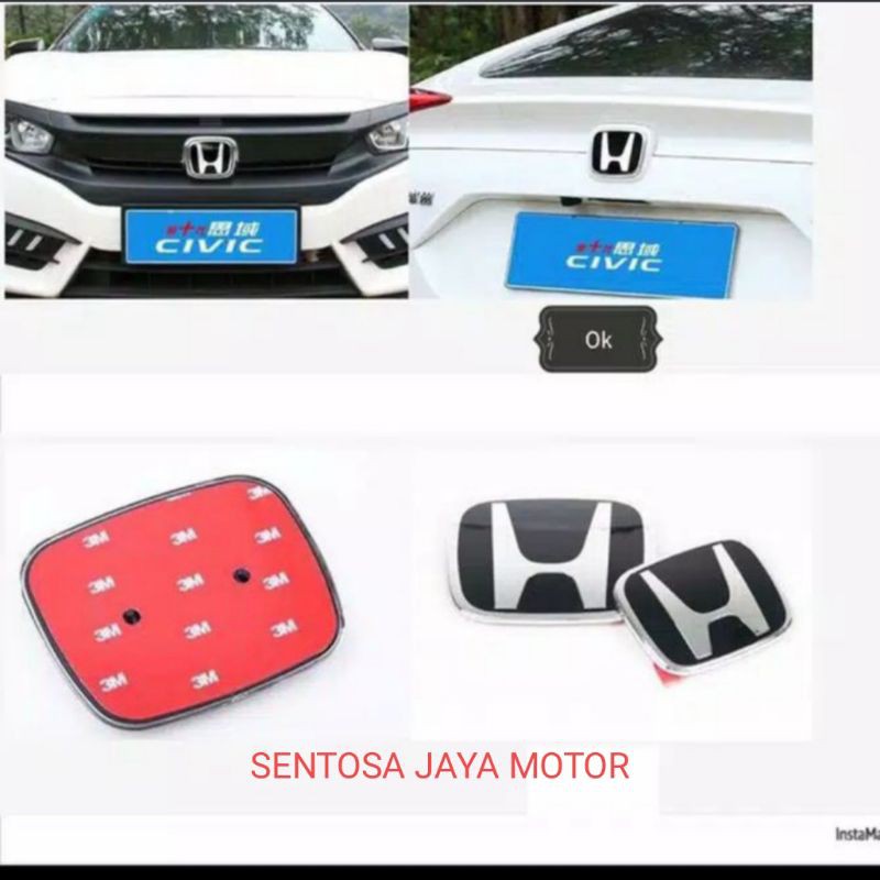 EMBLEM LOGO HONDA ORIGINAL CRV BRV HRV JAZZ MOBILIO BRIO