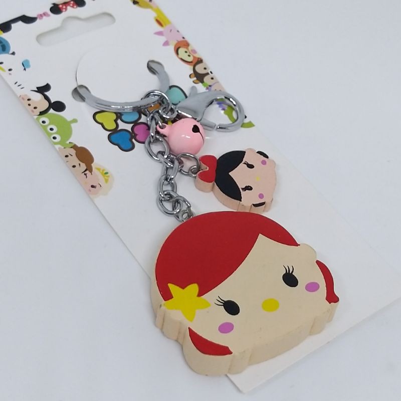 mermaid princess Ariel ganci kayu/princess ariel keychain/ariel mermaid keychain/ariel boneka/prince