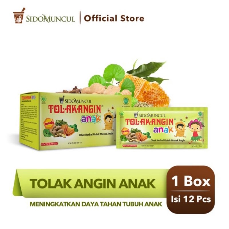 Sido Muncul Tolak Angin Cair Anak Obat Herbal Box Isi 12 Sachet x 15ml