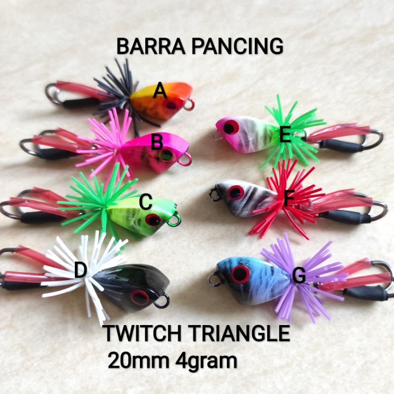 TWITCH TRIANGLE 20mm 4gram Lure Jump Frog JF