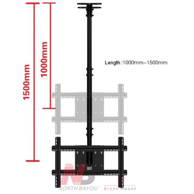 Bracket TV Ceiling Atap NBT560-15 / NBT 560 / NB T 560