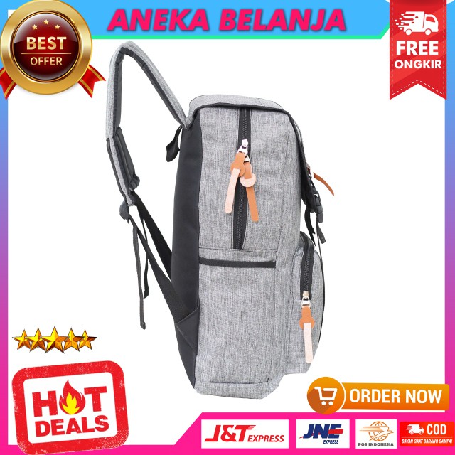 Ransel Cowok Cewek Archie Tancepan Abu Tas Ransel Multifungsi Harga Ekonomis Berkualitas Cocok Untuk Hangout