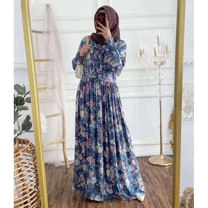ROSIE MIDI // LONG TUNIK MIDI MOTIF BUNGA