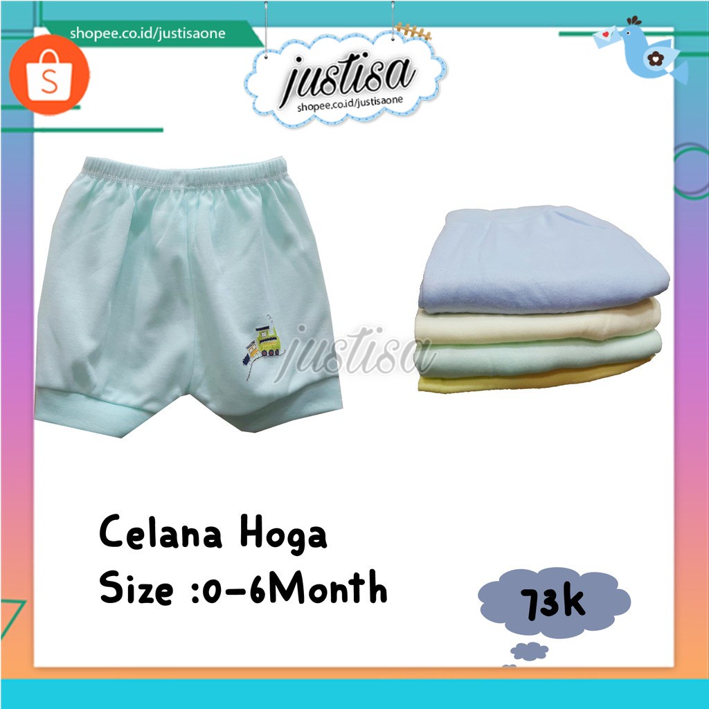 Promo !! Celana Bayi Pendek Hoga Baby- 6pcs Celana Bayi murah