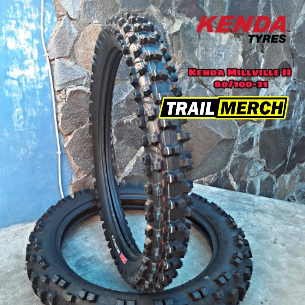 Ban TRAIL KENDA 80 100 ring 21 MILVILLE K785 F DEPAN 8010021 k 785 CROSS TRIL TREL 80100 ring21
