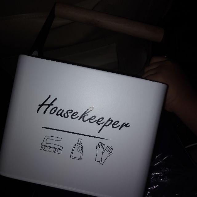Informa Housekepper/ Storage Box 3 Compartments White