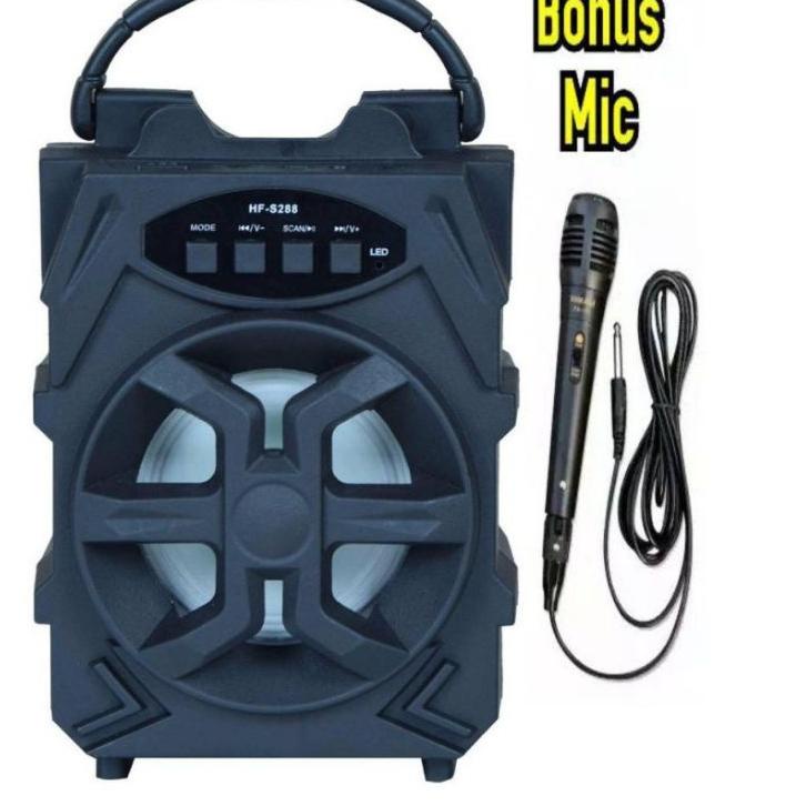 [KODE PRODUK LJV5745] COD SPEAKER BLUETOOTH KARAOKE HF S288/XTM-5009 BONUS MIC KABEL/SPEAKER KARAOKE