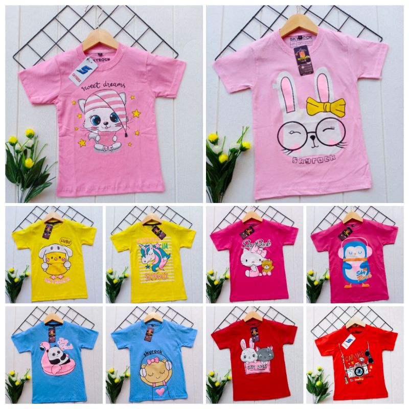 Kaos Distro Anak perempuan kaos anak cewek DKIDS