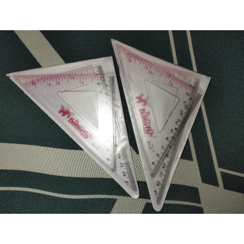 triagle ruler. penggaris segitiga. penggaris