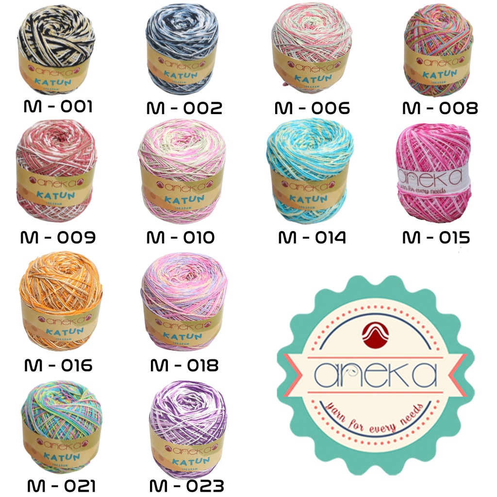 KATALOG -  Benang Rajut  Katun Mamb / Cotton Mambo Yarn Catalog PART 1