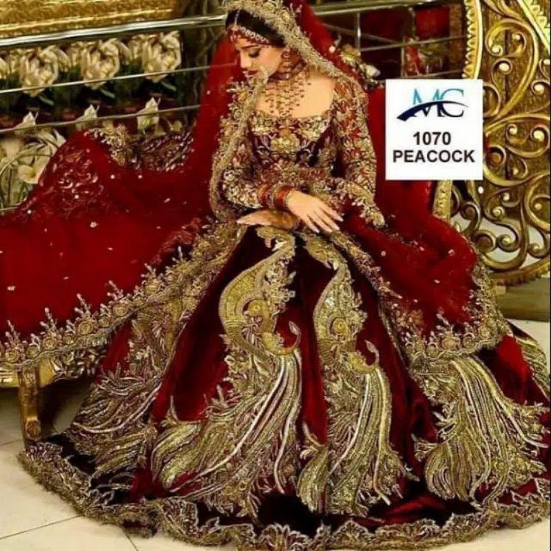 Baju india bridal lehenga