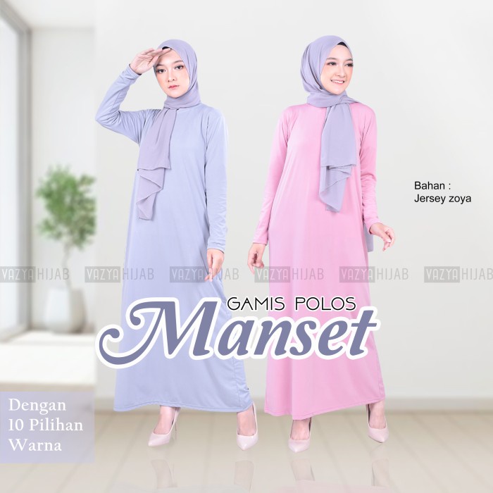 Manset Gamis Polos - Cream