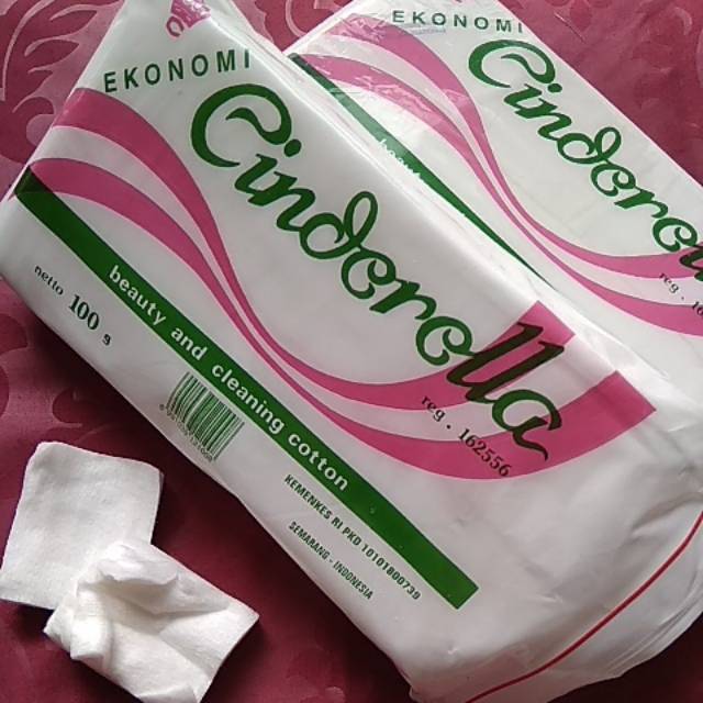 cinderella kapas lapis klip CEBOK BAYI BILAS POPOK ekonomis 100g kapas WAJAH kiloan cotton