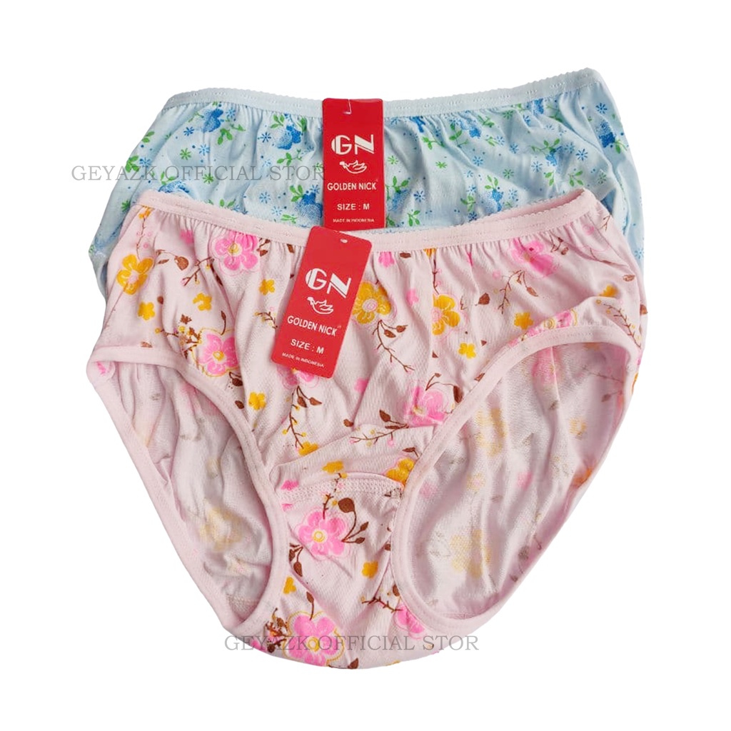 12 Pcs  Celana Dalam Wanita Trend Terlaris Cd Perempuan  Satu Lusin Motif Bunga