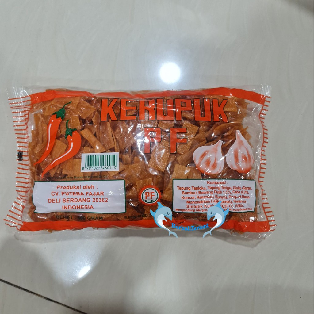 

Kerupuk PF BAWANG PEDAS Asli Medan 500gr