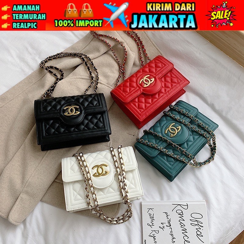 TI 3004 - TAS SELEMPANG WANITA IMPORT MURAH BATAM  KONDANGAN PESTA WANITA KOREA - A