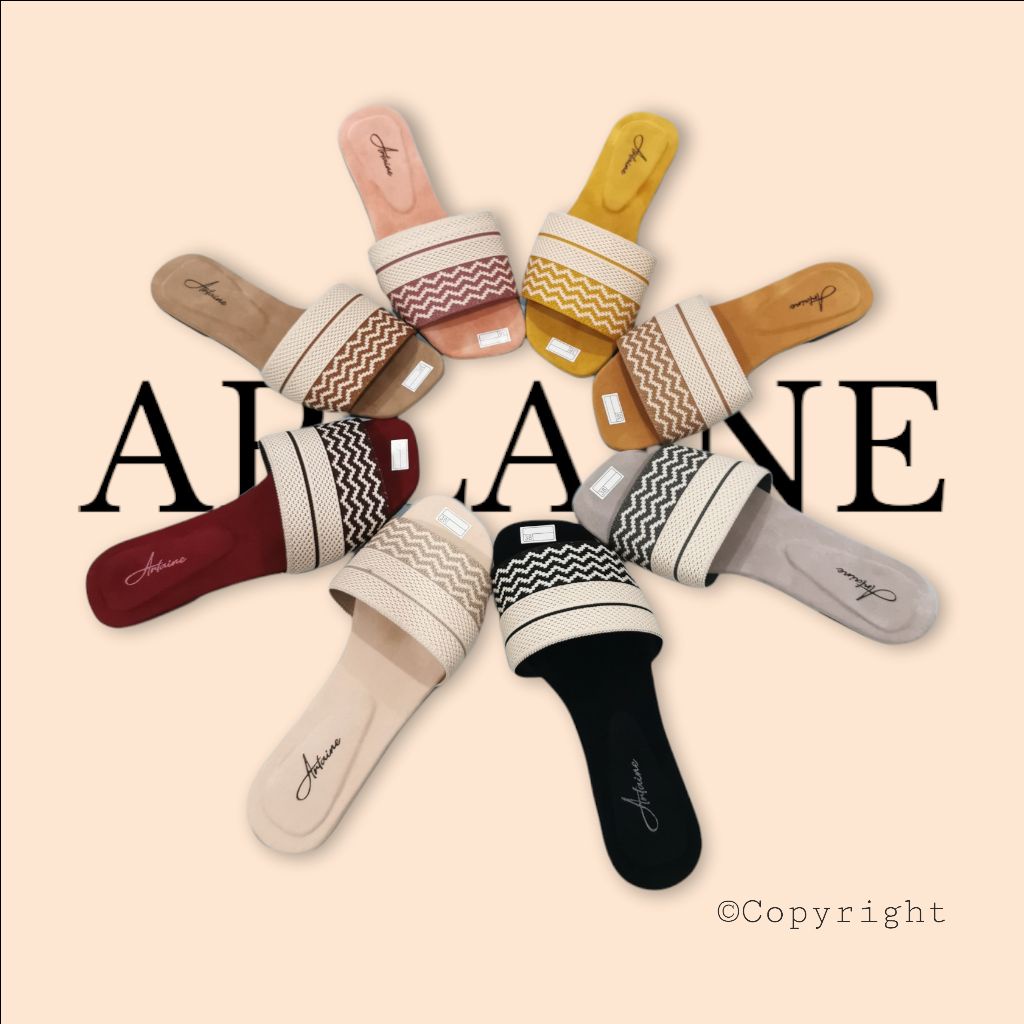 Arlaine Keiko Sandal Flat Wanita