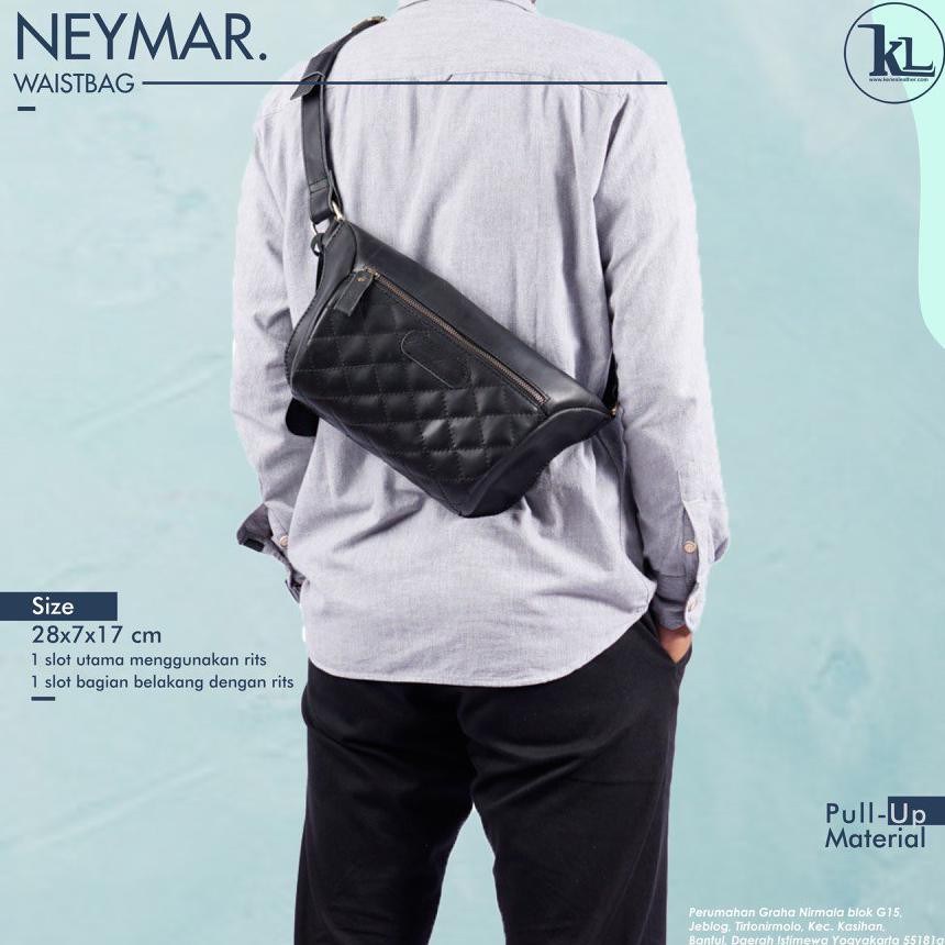 Kenes Leather - Waistbag Kulit Asli Pria Dan Wanita  - Tas Selempang Neymar Pullup