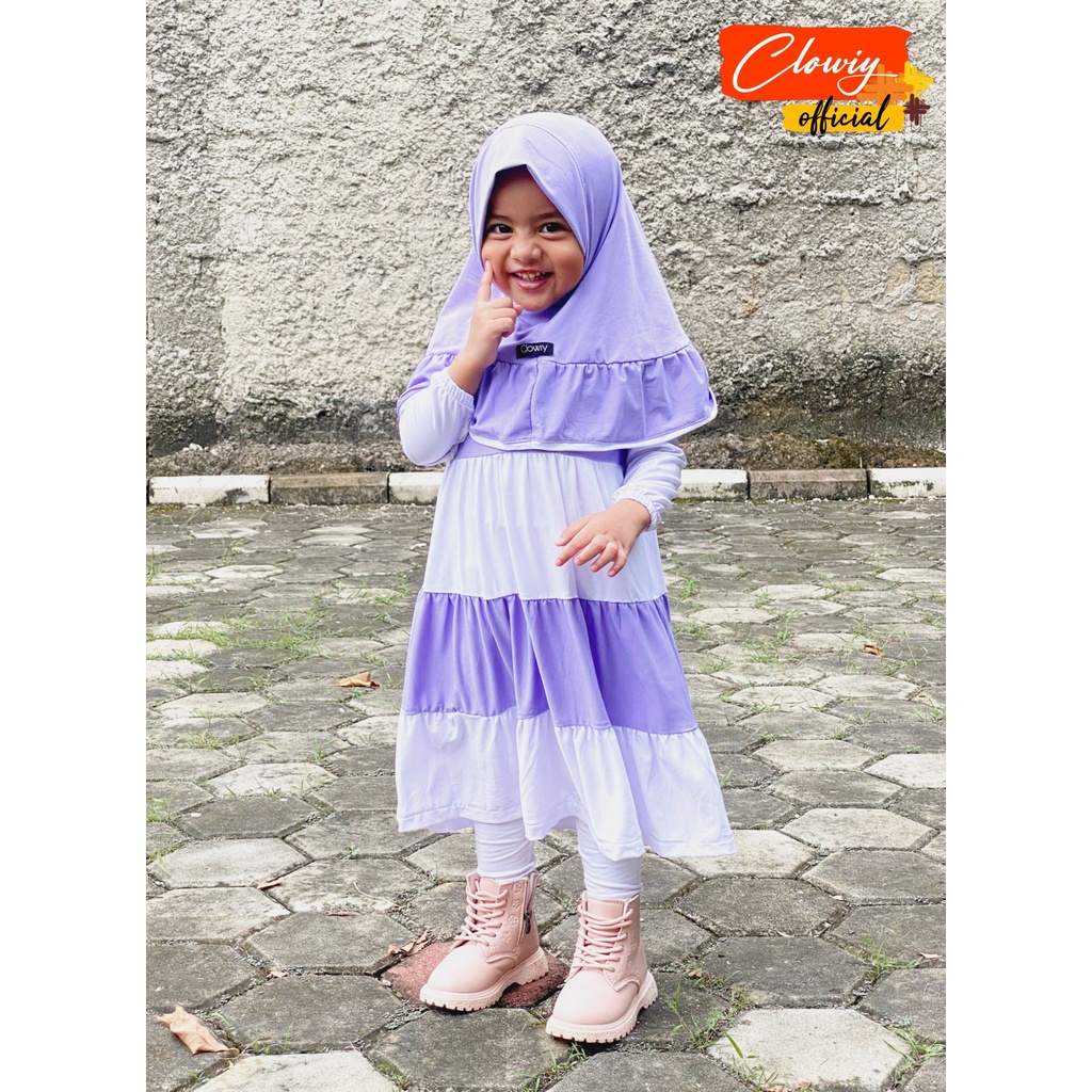 Haqiqa Setelan Gamis Anak Original By Clowiy