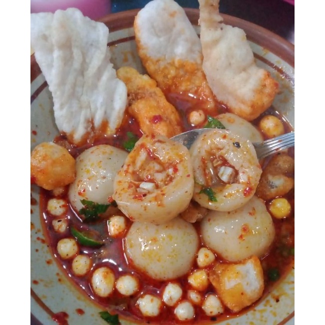 

baso jando gajih sapi gurih pedas isi 12 butir ukuran baso besar besar sudah komplit harga riseller