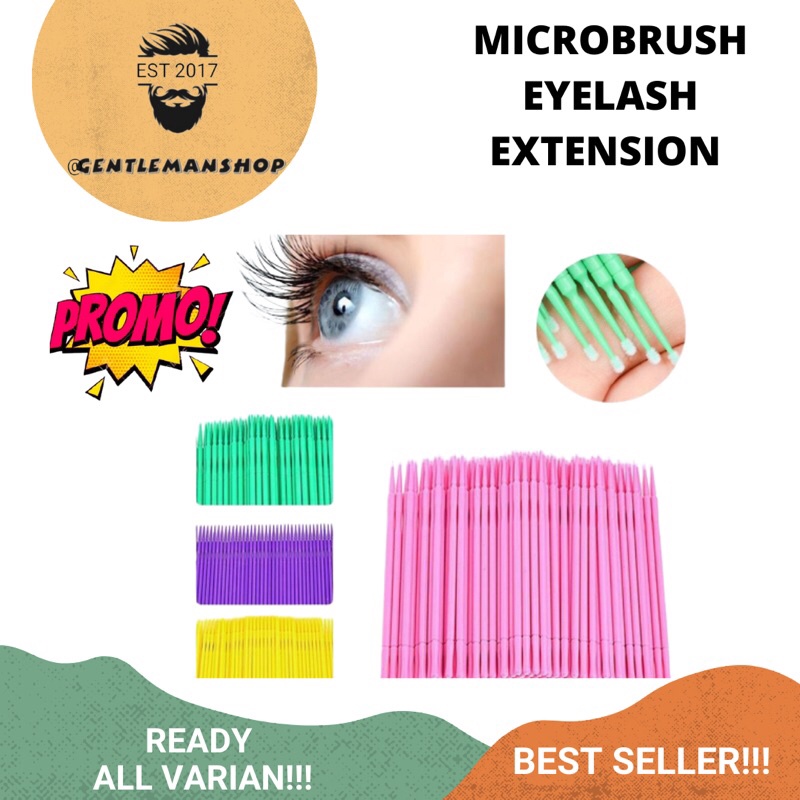 [PROMO!!!] MICROBRUSH / MICROBUDS For Eyelash Extension bulu Mata Brush bulu mata palsu ecer