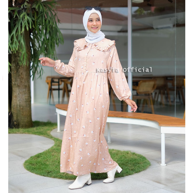 LINO MIDI DRESS // CHISA GAMIS MOTIF BUNGA