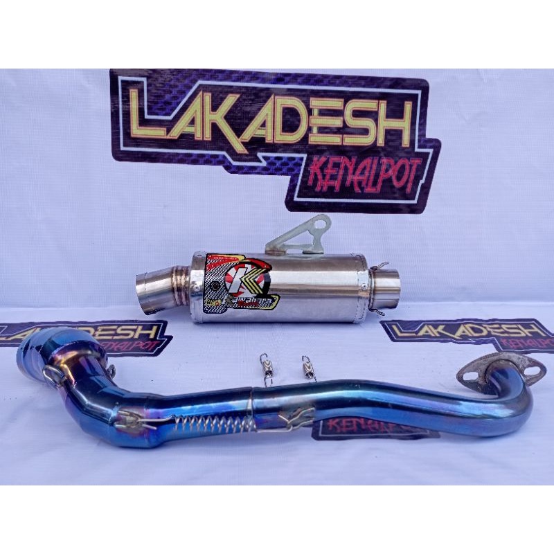 KNALPOT KAWAHARA LEHER BLUEMOON (INLET 38/50) BEAT MIO VARIO AEROX SCOOPY NMAX PCX LEXI ADV DLL