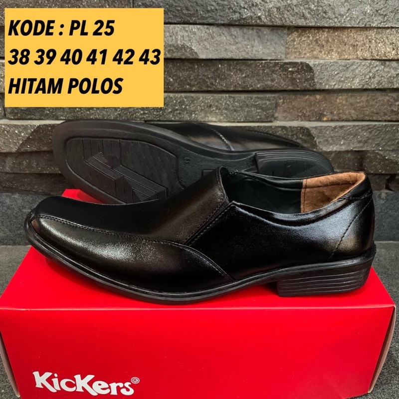 Sepatu pantofel PL25 4 hitam polos pria COWOK Slop KULIT tanpa tali formal terlaris murah Sepatu Pantofel Sepatu Pantopel Sepatu Kerja Sepatu Kantor Sepatu Dinas Sepatu Formal Sepatu PNS Hitam Pria Formal Kantor Leather