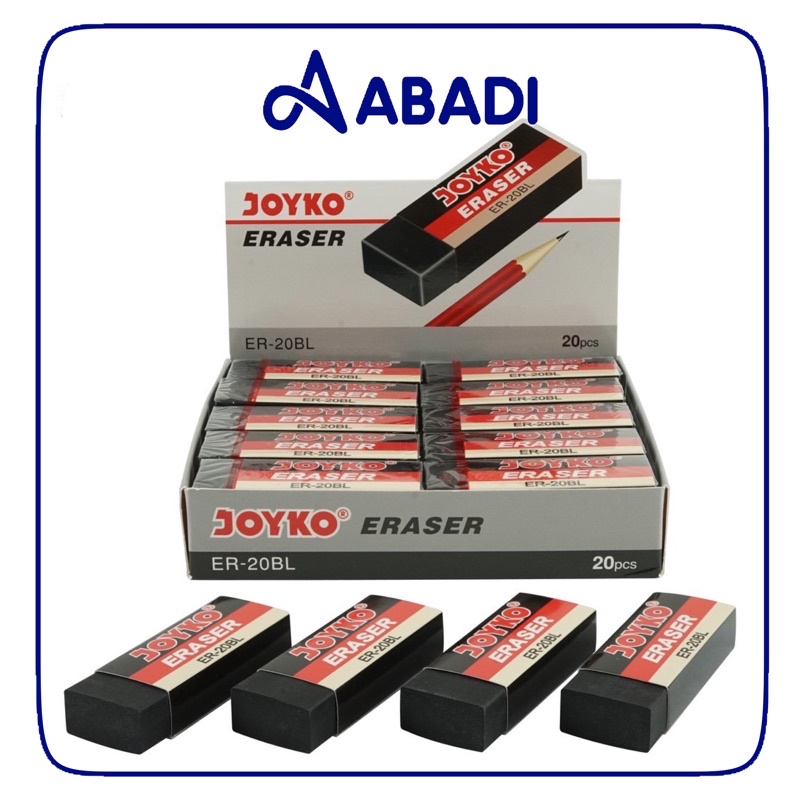 

STEP PENGHAPUS JOYKO B20 BESAR ISI 20 ERASER (HITAM DAN PUTIH)