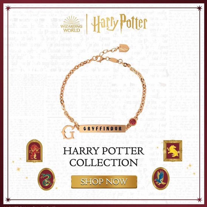 Gelang Emas Harry Potter Gryffindor Plat Gold Collections 17K 1433630-1433654