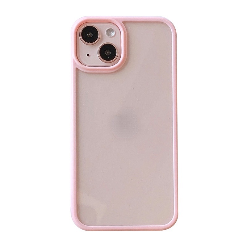 Casing Bahan Akrilik Transparan Warna Permen Untuk Iphone 12 11 Pro X Xs Max 7 8 Plus