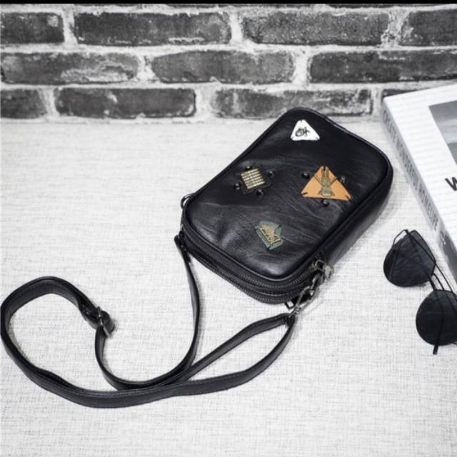 Tas Selempang Kulit Pria Tas Selempang Pria Mini Sling Bag 3098