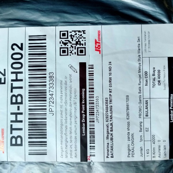 Promo Gamis Batik Rampel Meisya Style Wanita Seri Warna Komplit