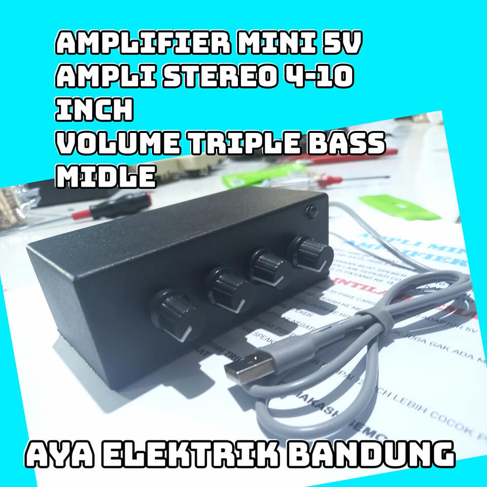 amplifier mini volume bass trible midle / power amplifier mini /amplifier rakitan / ampli rakitan 5v