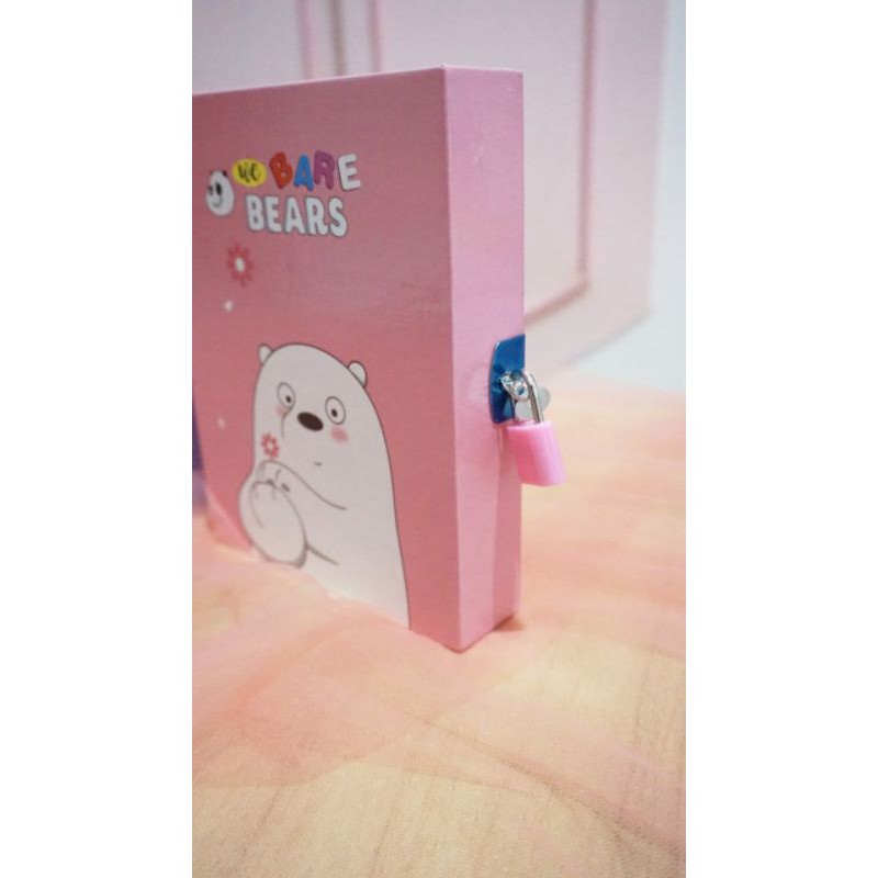 DIARY GEMBOK WE BARE BEARS NOTEBOOK GRIZZLY ICE BEAR PAN PAN BUKU HARIAN