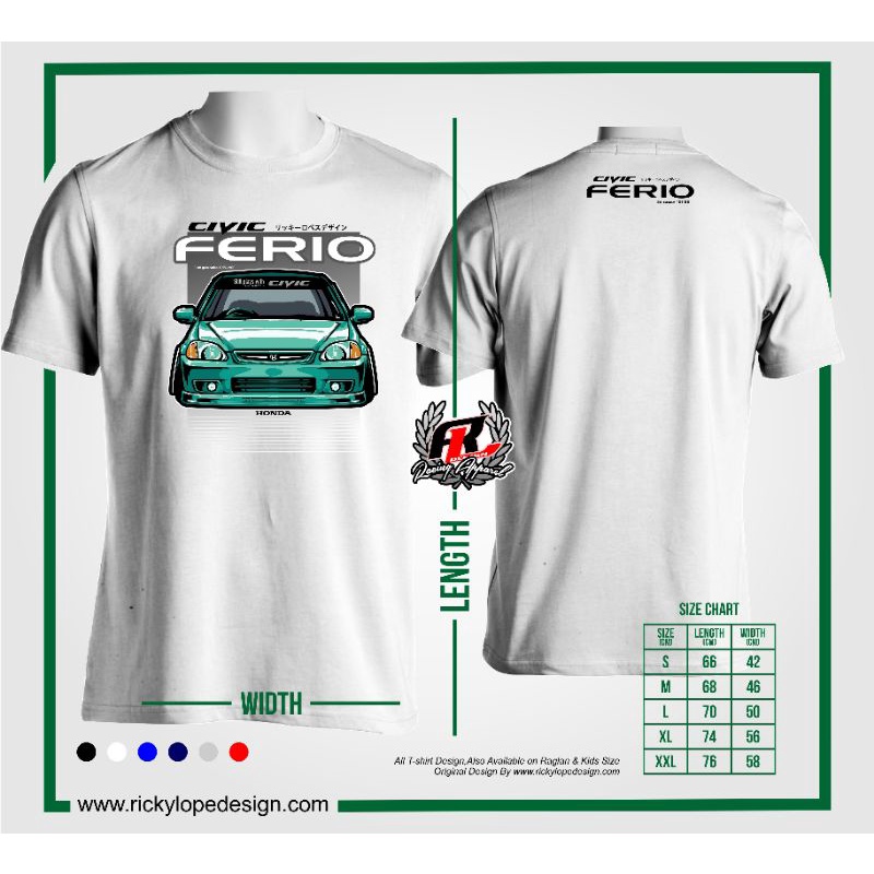 kaos / Tshirt  Honda civic FERIO
