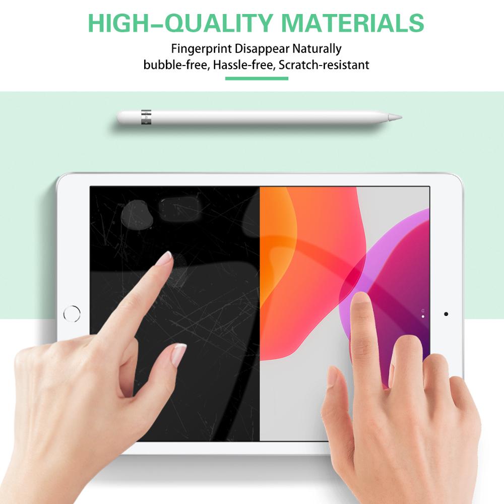 2PCS Tempered Glass Protective Film For 2019 2020 iPad 10.2 Screen Protector iPad 7th 8th Generation Screen Film Protection