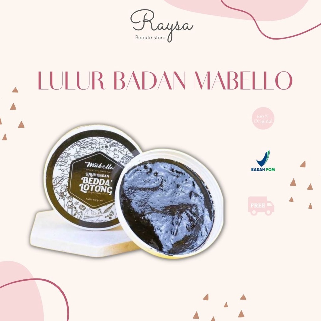 BEDDA LOTONG MABELLO LULUR BADAN - Lulur Badan Mabello scrub badan memutihkan putuh kulit cerah mabe