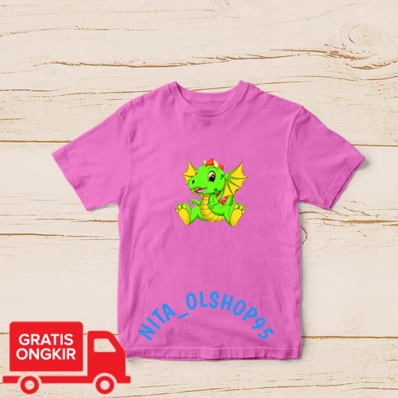 baju anak karakter lucu, baju anak dino , baju anak terlaris terbaru