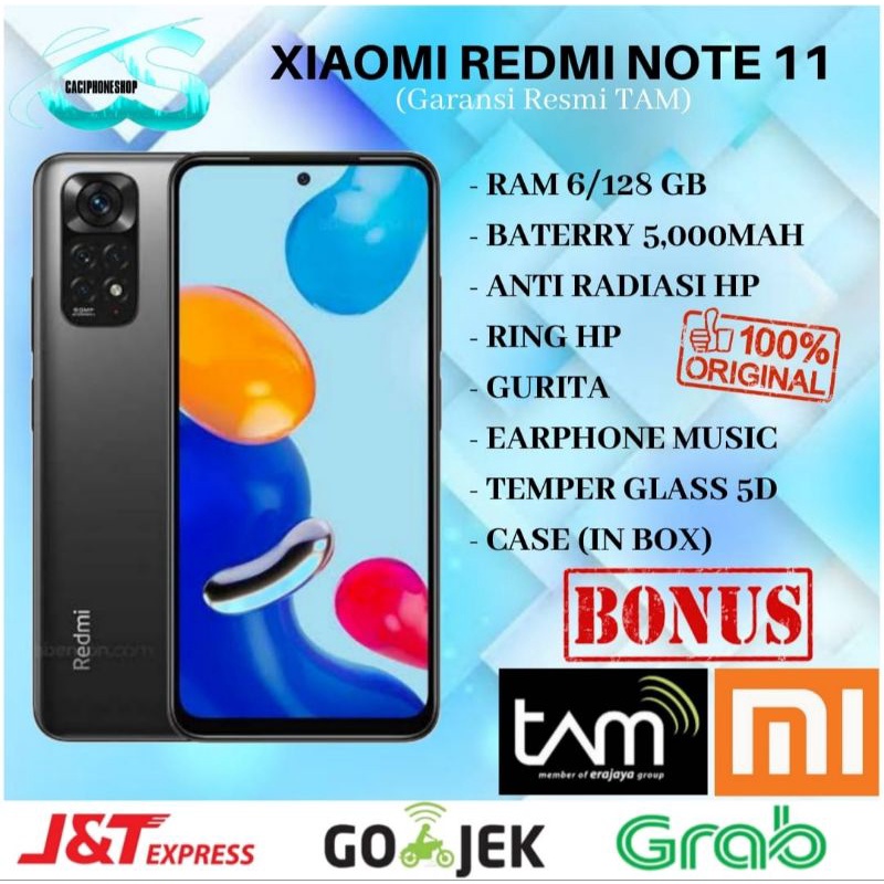 Xiaomi Redmi Note 11 TAM Ram 6GB Rom 128GB 4/128 & 6/128 Garansi Resmi Tam 15 Bulan-0