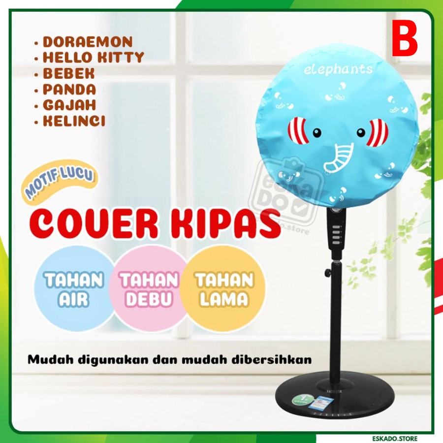 Cover Penutup Kipas Angin/ Pelindung Kipas Angin Motif Lucu