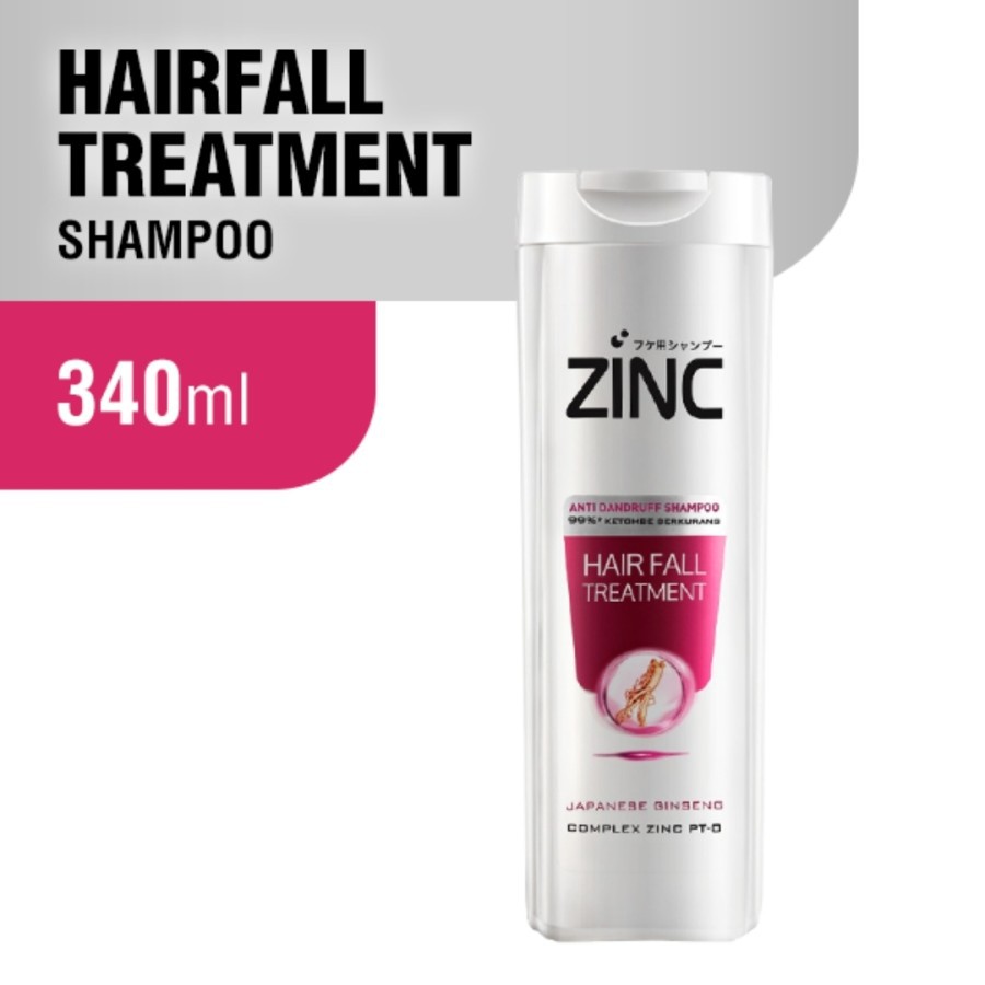 ZINC HAIRFALL TREATMENT SHAMPOO  340ML SAMPO ANTI KETOMBE