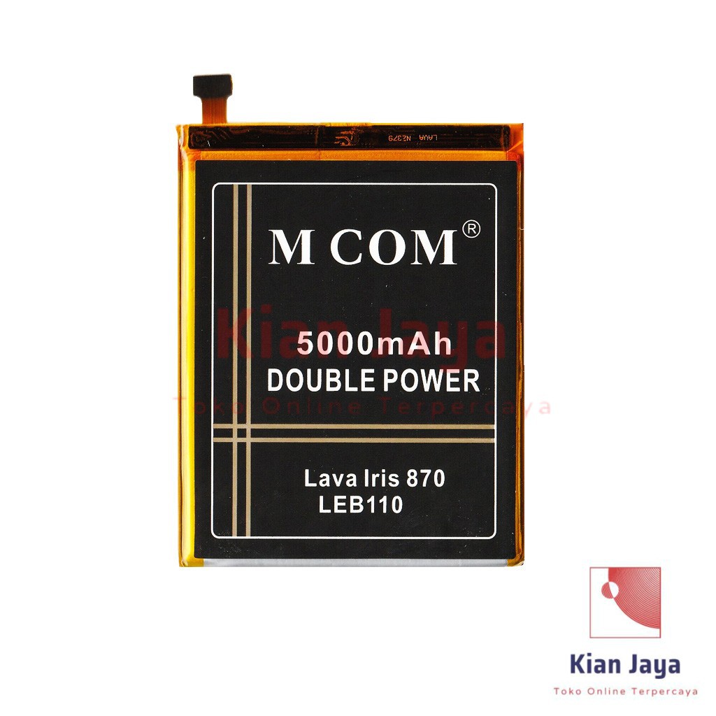 MCOM Baterai Hp LAVA Iris 870 / LEB110 Original Double Power Batre Batrai Battery Ori