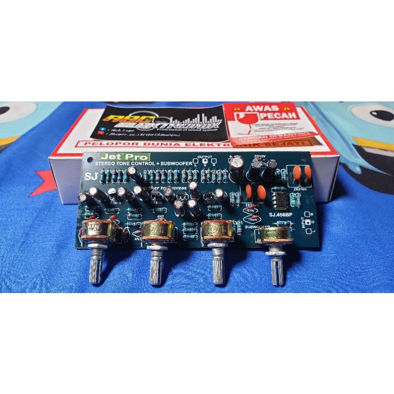 Tone control setereo+subwofer dc 12v