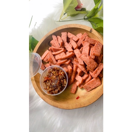 

Cemilan snack murah banjarmasin keripik smoked beef / keripik daging burger crispy 90 gr