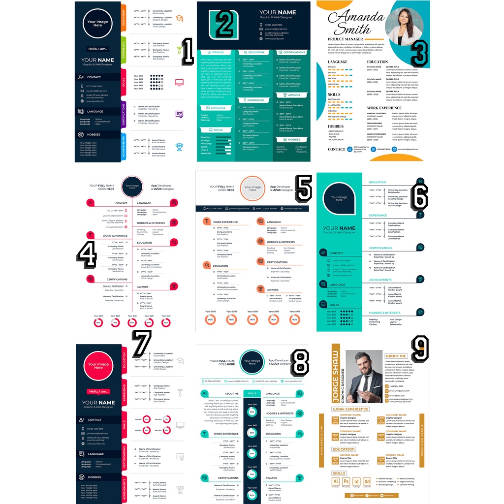 

Template Design CV (Curiculume Vitae) Yang Menarik dan Tetap Profesional