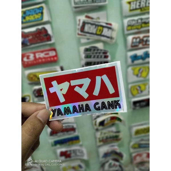 sticker printing YAMAHA GANK HOLOGRAM